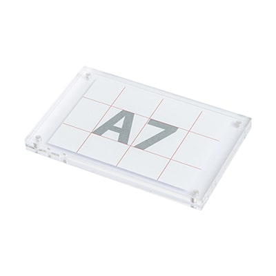 友屋 アクリルマグフレーム スリム A7 60311-02 1個（ご注文単位2個）【直送品】