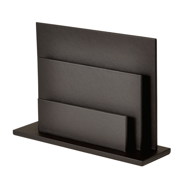 友屋 パンフレット立 HG10　ブラウン 61199BRN 1個（ご注文単位1個）【直送品】