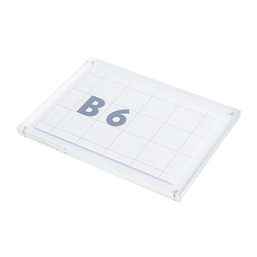 友屋 アクリルマグフレーム スリム B6 60311-06 1個（ご注文単位2個）【直送品】