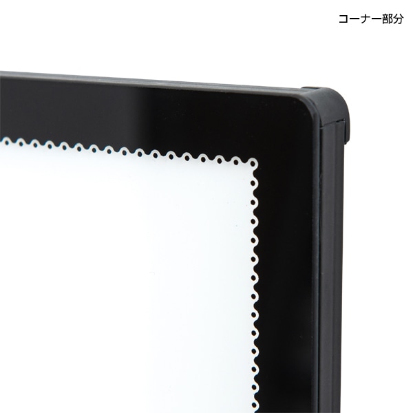 友屋 LEDパネル ウルトラスリムライトパネル A1 ブラック 62250A1B 1台(ご注文単位1台)【直送品】