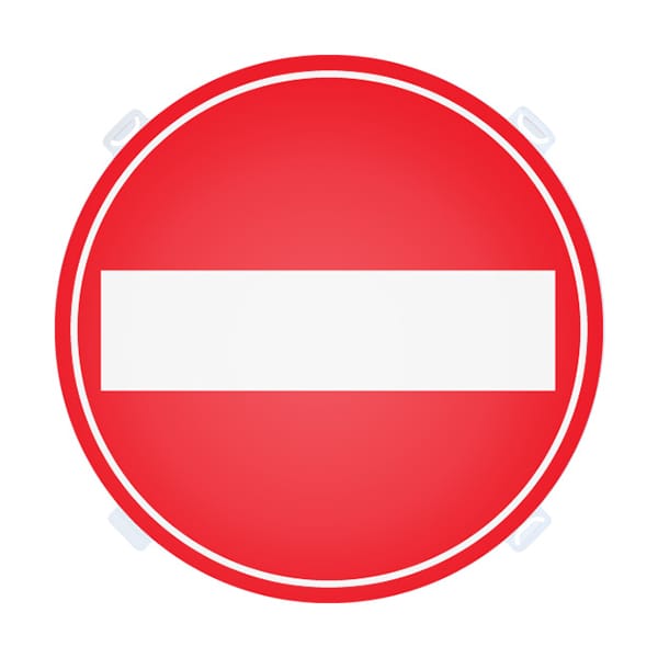 友屋 ロードポップ用面板 R-10 進入禁止マ-ク 42439R10 1個（ご注文単位2個）【直送品】