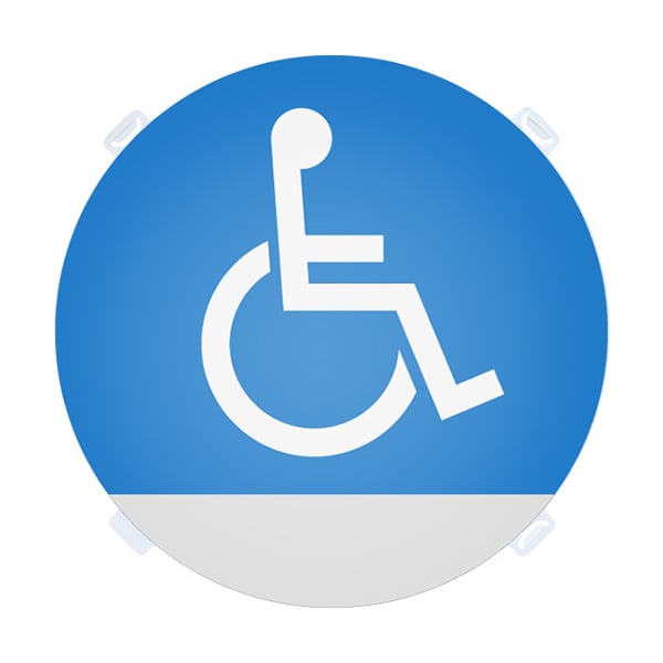 友屋 ロードポップ用面板 R-82 車椅子マ-ク 42439R82 1個（ご注文単位2個）【直送品】