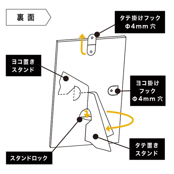 友屋 POP台紙　リピッタスタンド A5　ホワイト 62574A5W 1パック（ご注文単位1パック）【直送品】