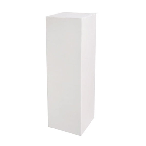 友屋 ダンボール製展示台　ダンクルスクエアステ-ジ ホワイト 62577WHT 1台（ご注文単位1台）【直送品】