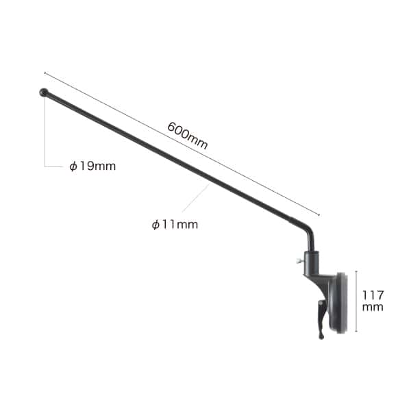 友屋 フローイングフラッグ ブラック 62803-01 1個（ご注文単位1個）【直送品】