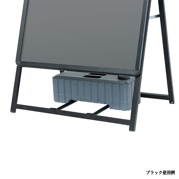 友屋 注水置台ポール A1片面用 シルバー D475 63176-1S 1セット（ご注文単位1セット）【直送品】