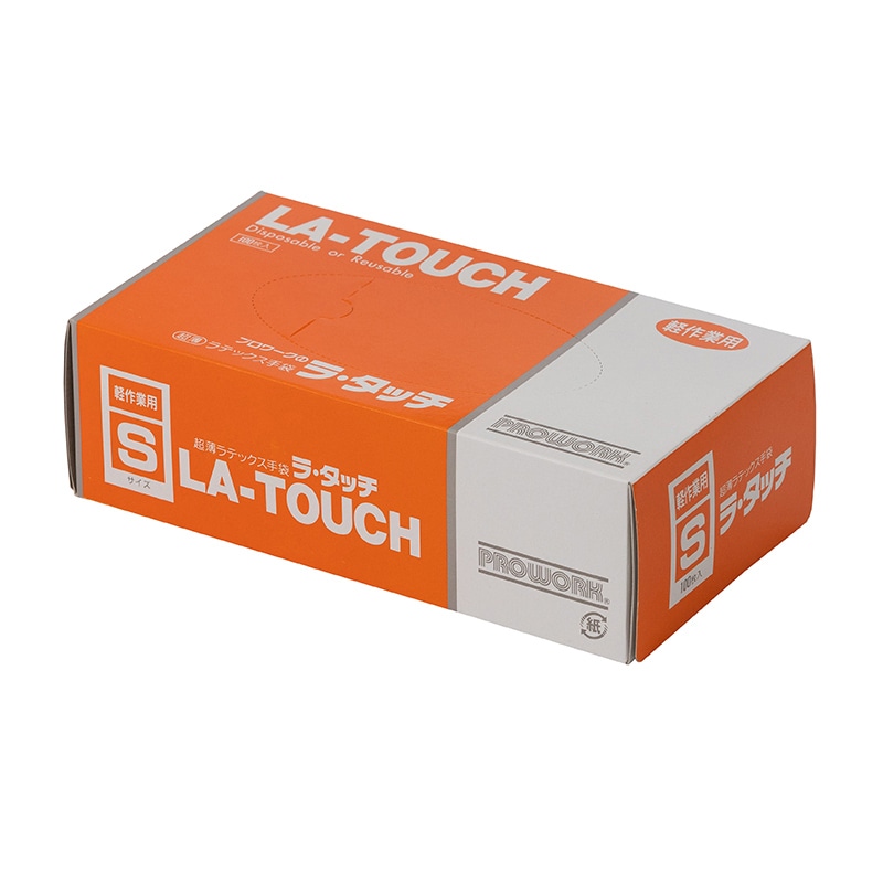 中部物産貿易 使い捨て天然ゴム手袋　ラタッチ 粉付　S ホワイト 100枚/箱（ご注文単位20箱）【直送品】