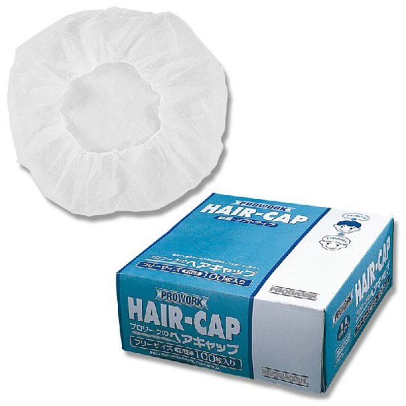 プロワーク ヘアキャップ 白 100枚/個
