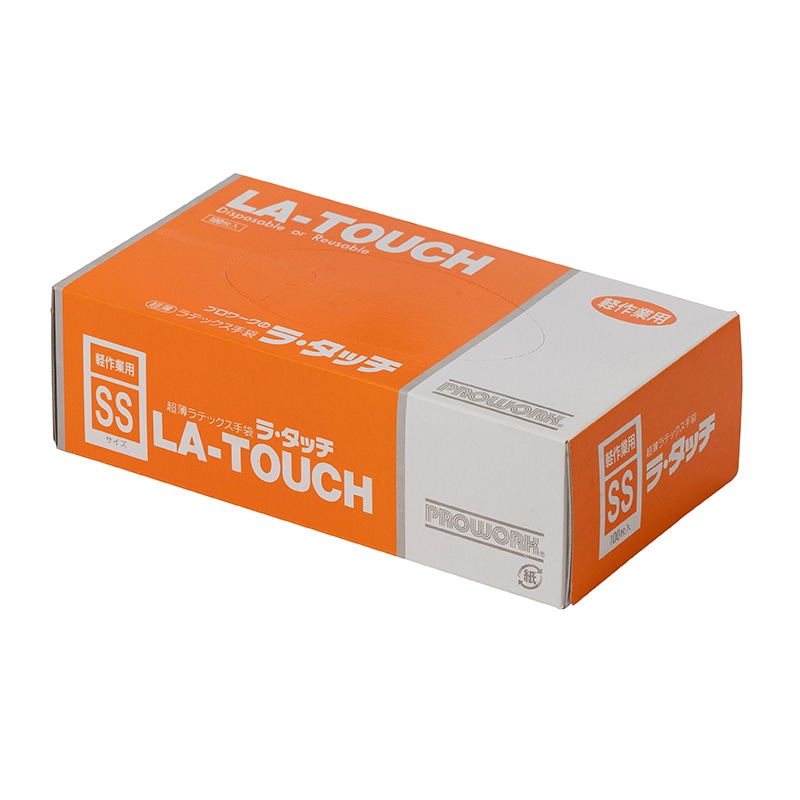 中部物産貿易 使い捨て天然ゴム手袋 ラタッチ 粉付 SS ホワイト 100枚/箱(ご注文単位20箱)【直送品】