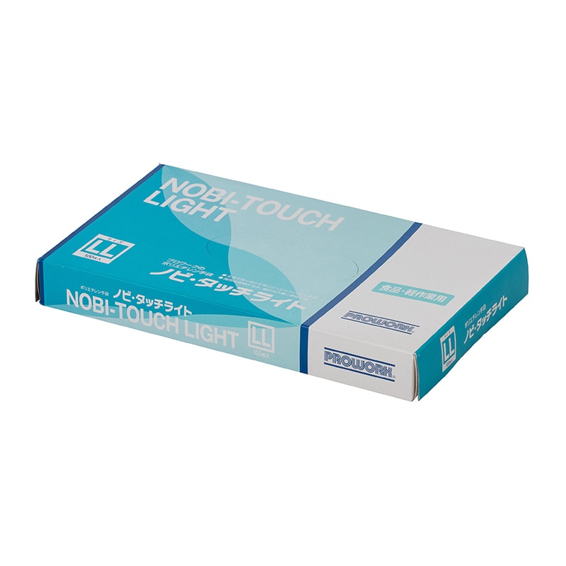 中部物産貿易 使い捨てポリ手袋　ノビタッチライト LL 半透明 100枚/箱（ご注文単位20箱）【直送品】