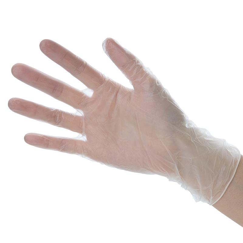 中部物産貿易 プロワーク プラスチック手袋 バリューPV200 ノンパウダー Mサイズ 200枚/箱