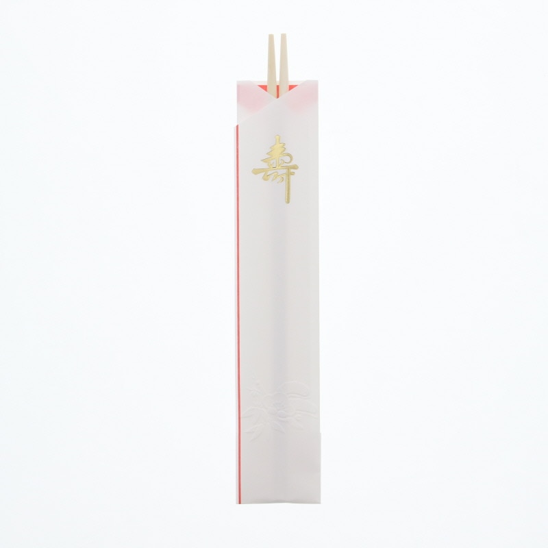 大和物産 割箸 柳丸箸 祝箸 金文字 24cm 袋入り 5膳/袋