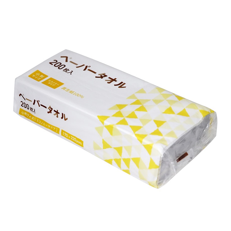 大和物産 ペーパータオル 小判 エコノミータイプ 200枚入 1パック（ご注文単位40パック）【直送品】