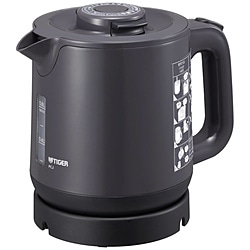 タイガー魔法瓶 タイガー 蒸気レス 電気ケトル PCJ-H081(H) グレー 1個(ご注文単位1個)【直送品】