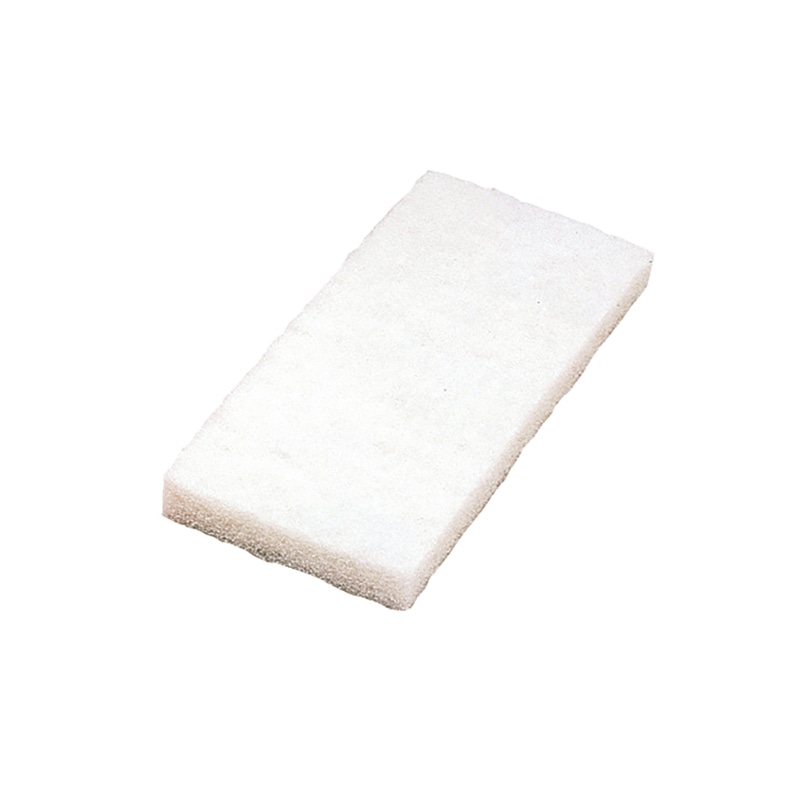 テラモト 床洗浄　スコッチブライト　ハンドパット 115×250　白 EP5186508　5枚入 1パック（ご注文単位1パック）【直送品】