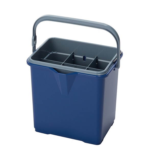 テラモト 仕切付きバケツ2 ブルー CE4471003 1個（ご注文単位1個）【直送品】