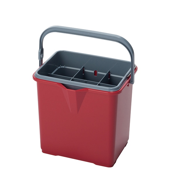 テラモト 仕切付きバケツ2 エンジ CE4471006 1個（ご注文単位1個）【直送品】