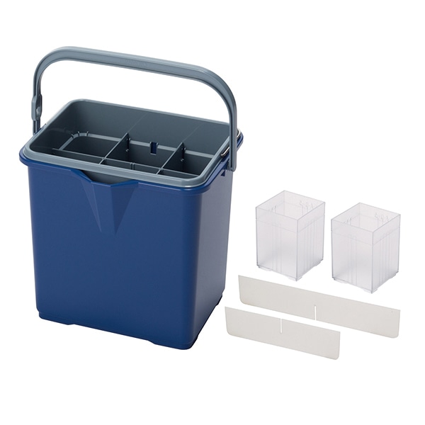 テラモト 仕切付きバケツ2　アウターバケツ用仕切板セット ブルー CE4471023 1個（ご注文単位1個）【直送品】