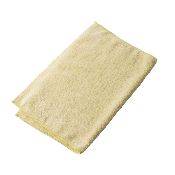 テラモト マイクロファイバークロス　エコノミー イエロー CE4820105　10枚入 1パック（ご注文単位1パック）【直送品】