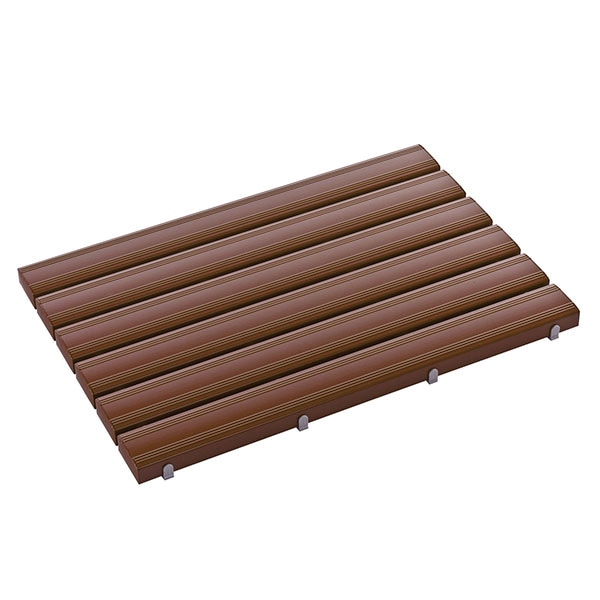 テラモト 抗菌安全スノコ 完成品 600x900 茶 MR0933414 1枚(ご注文単位1枚)【直送品】