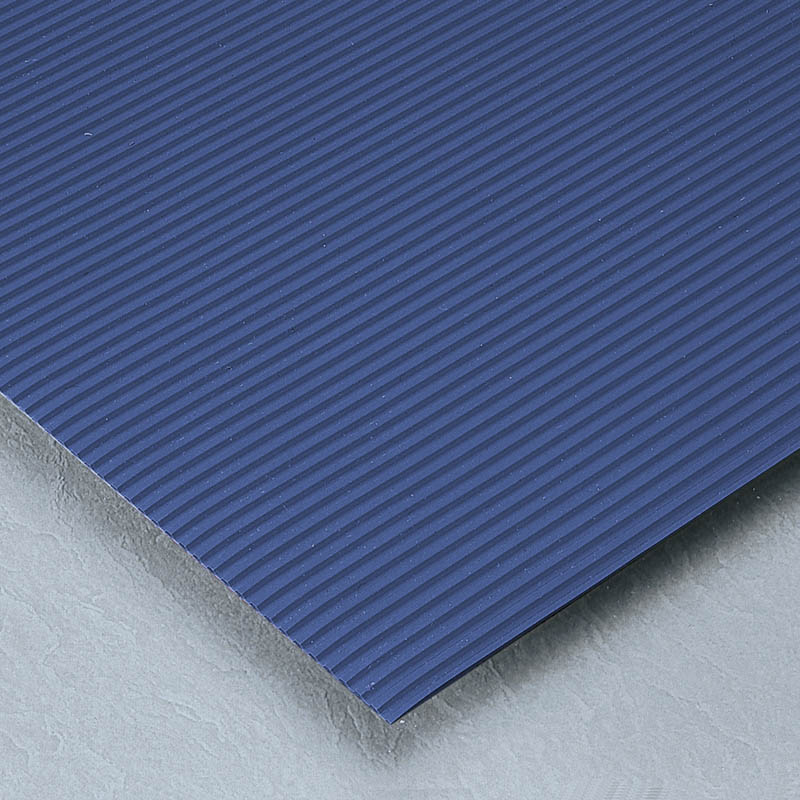 テラモト すべり止めマット ビニール長マット B山 91cm×20m 青 MR1410563 1本(ご注文単位1本)【直送品】