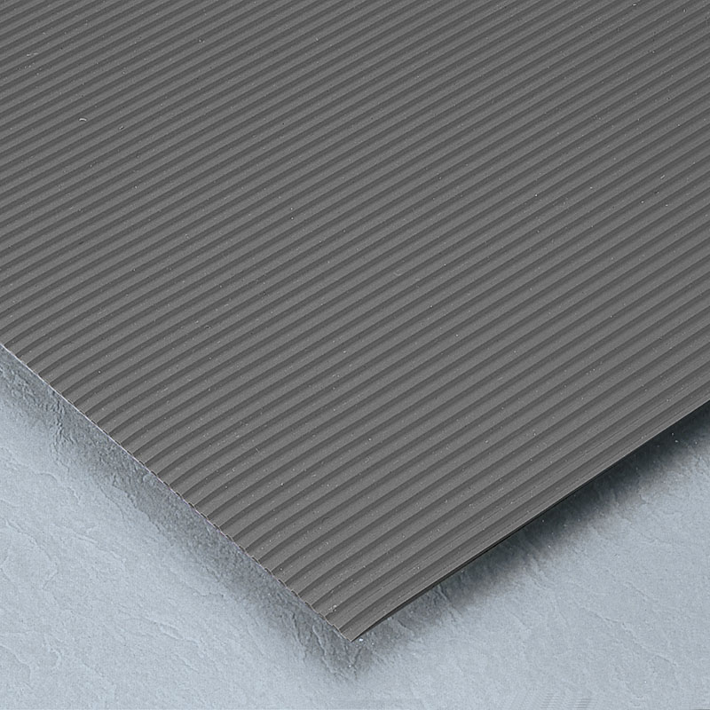 テラモト すべり止めマット ビニール長マット B山 91cm×20m 灰 MR1410565 1本(ご注文単位1本)【直送品】