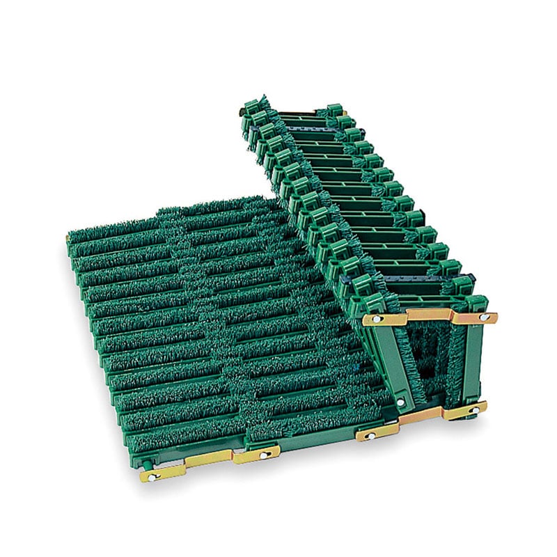 テラモト 泥落としマット ナイロンブラッシュ H-40 620×890 緑 MR0971410 1枚(ご注文単位1枚)【直送品】