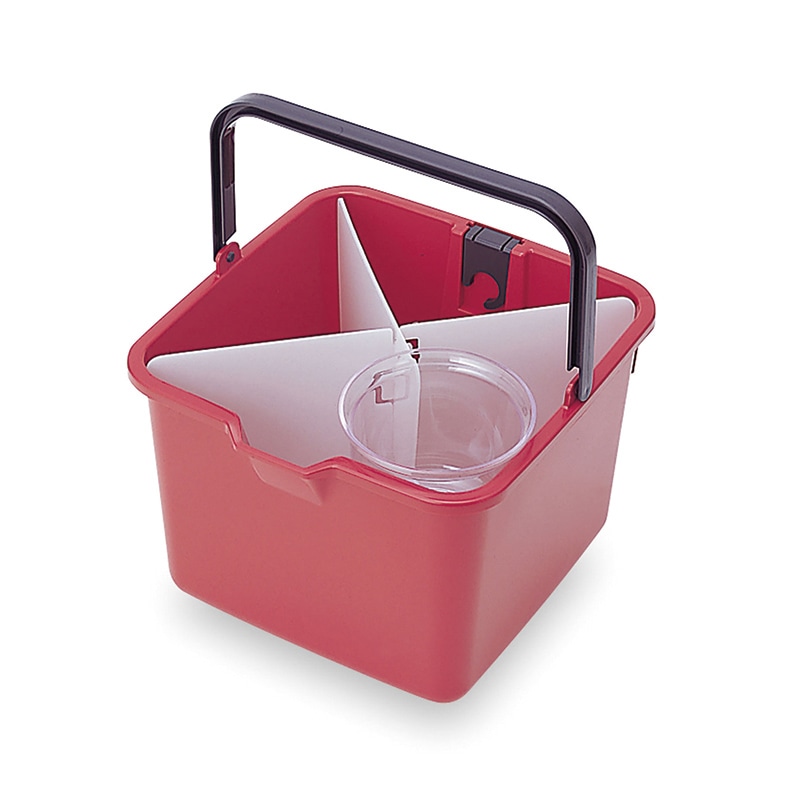 テラモト 仕切付きバケツ エンジ CE4470006 1個（ご注文単位1個）【直送品】
