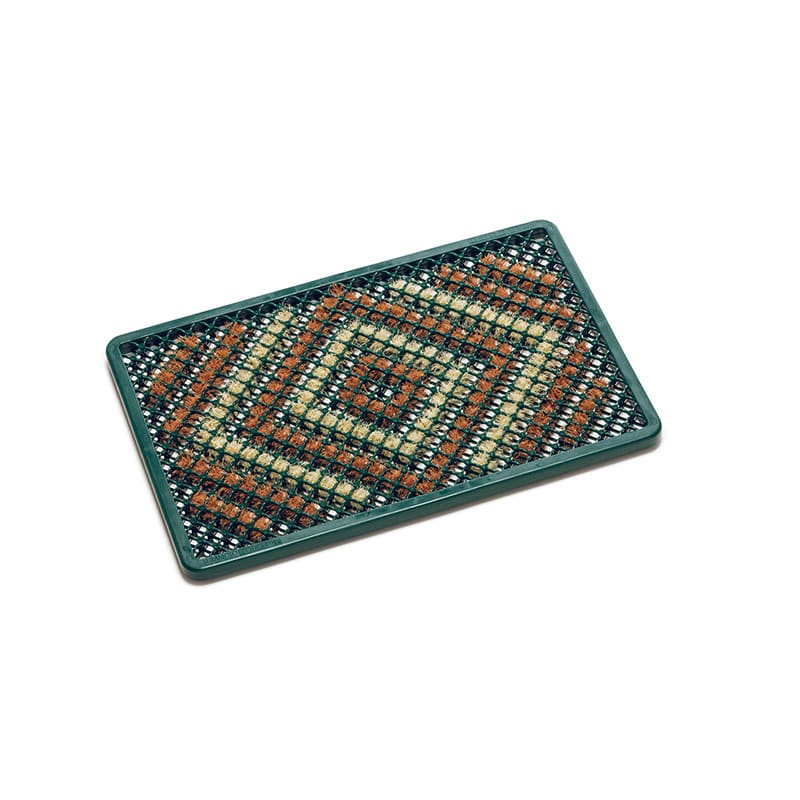 テラモト 泥落としマット テラマット ダイヤ 390×600 グリーン MR1003101 1枚(ご注文単位1枚)【直送品】