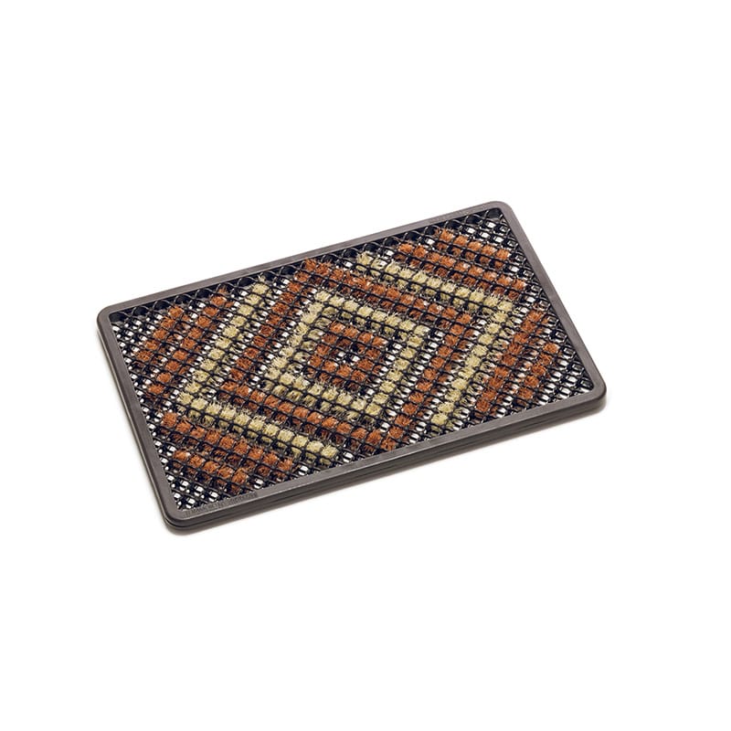 テラモト 泥落としマット テラマット ダイヤ 390×600 コーヒー MR1003104 1枚(ご注文単位1枚)【直送品】