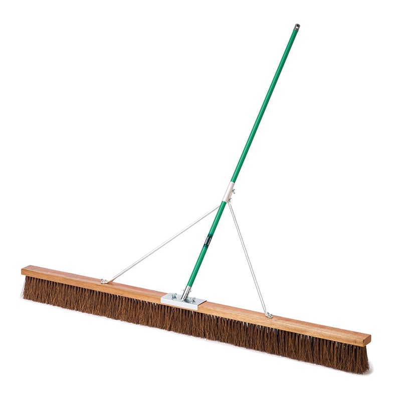 テラモト コートブラシ　シダ　ステー付 180cm CL4146180 1本（ご注文単位1本）【直送品】