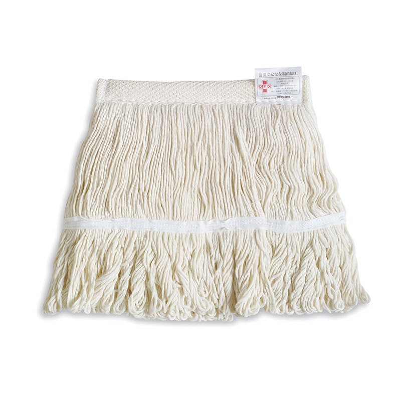 テラモト モップ　FXメッシュ替糸ループ　制菌 260g　ホワイト CL3746268 1枚（ご注文単位1枚）【直送品】