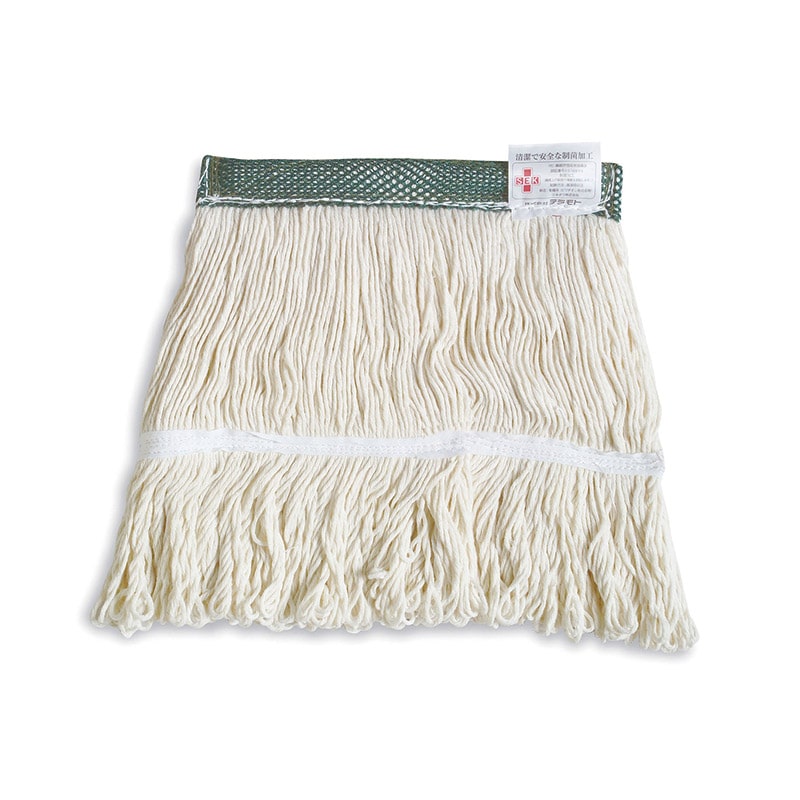 テラモト モップ　FXメッシュ替糸ループ　制菌 300g　グリーン CL3746301 1枚（ご注文単位1枚）【直送品】
