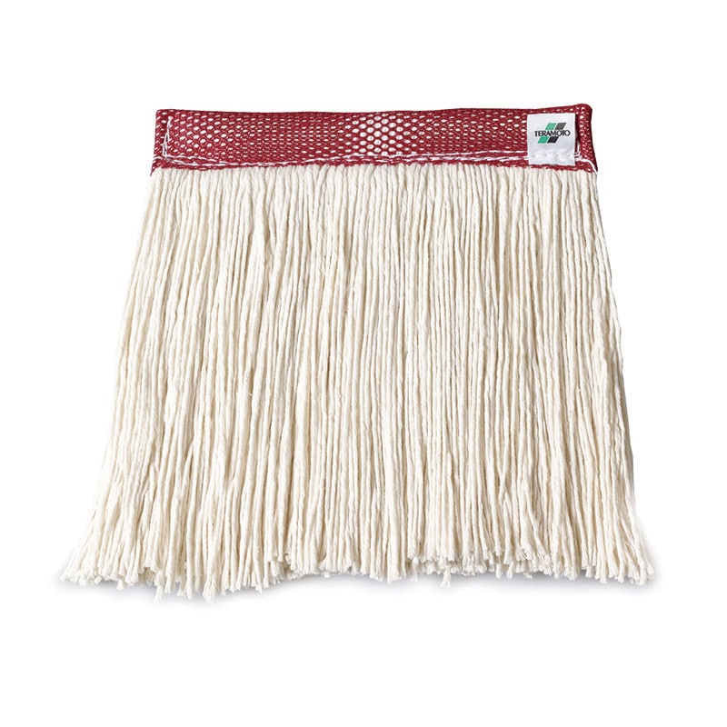 テラモト モップ　FXメッシュ替糸　J 260g　レッド CL3745212 1枚（ご注文単位2枚）【直送品】