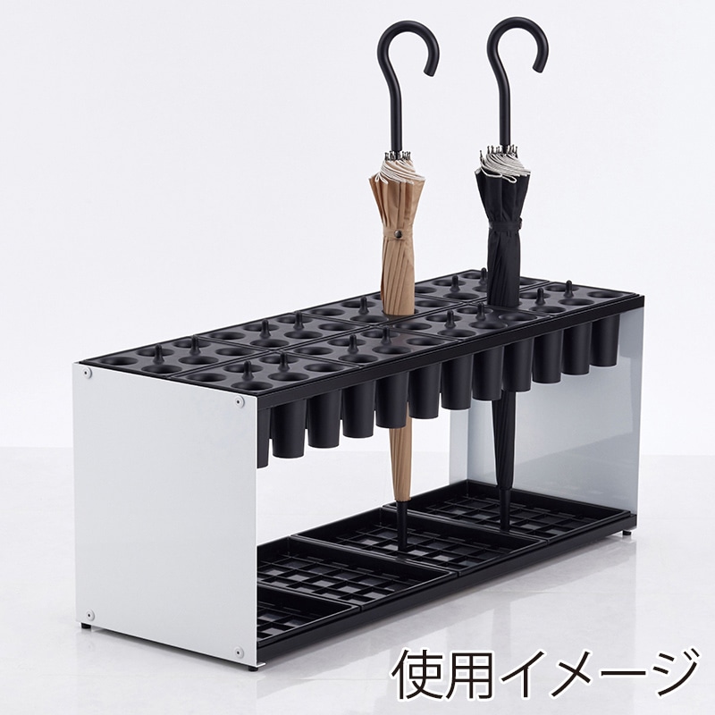テラモト モノシュート傘立 48本立 UB2900488 1台(ご注文単位1台)【直送品】
