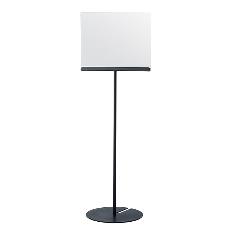 テラモト 2Wayサインスタンド A3サイズ横 ブラック SU6573037 1台（ご注文単位1台）【直送品】