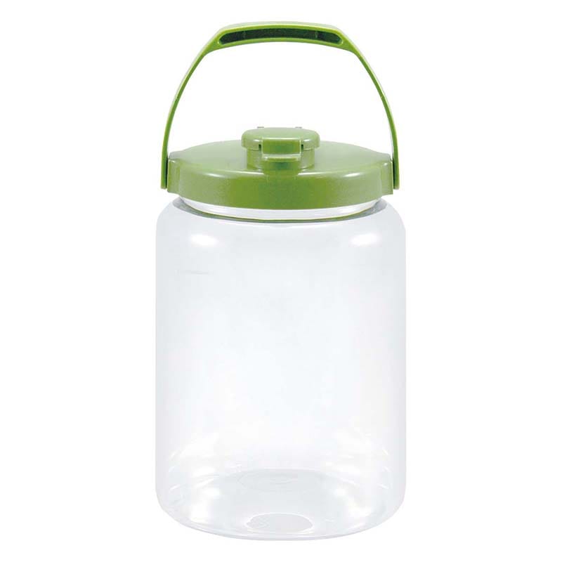 タケヤ化学工業 プラスチック 果実酒びん R型 2.4L グリーン 1個(ご注文単位1個)【直送品】