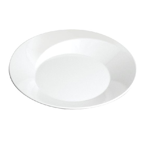 台和 メラミン食器 23cmスパイラルプレート 白 BY-952-W 1枚(ご注文単位1枚)【直送品】