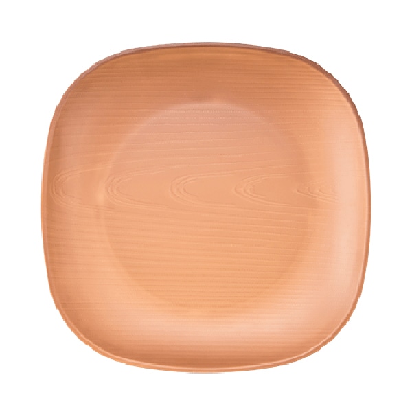 台和 メラミン食器　25cm　スクエアプレート ライトブラウン WD-11-LBR 1枚（ご注文単位1枚）【直送品】