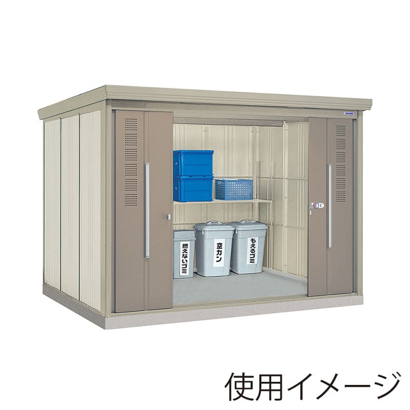 田窪工業所 ごみ集積庫 クリーンキーパー 物置タイプ 45世帯用 多雪型 標準屋根 CK-S2922 1台（ご注文単位1台）【直送品】