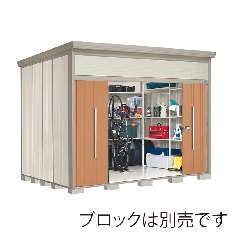 田窪工業所 中・大型物置 Mr.トールマン ダンディ 一般型 標準屋根 JN-3226T トロピカルオレンジ 1台（ご注文単位1台）【直送品】