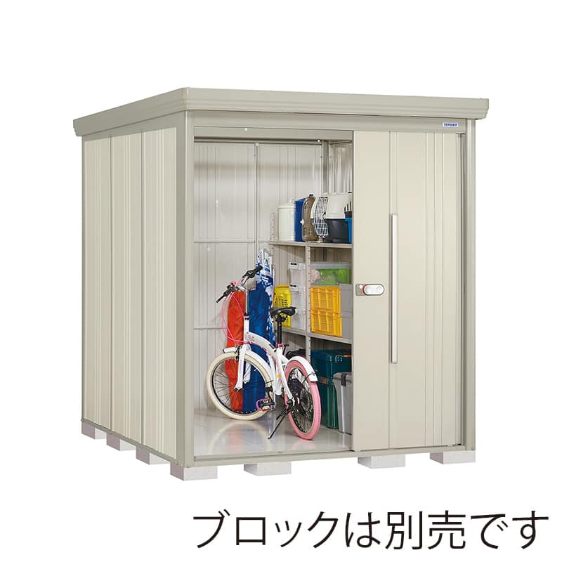 田窪工業所 中・大型物置 Mr.ストックマン ダンディ 多雪型 標準屋根 側面棚 ND-S1822YW ムーンホワイト 1台（ご注文単位1台）【直送品】