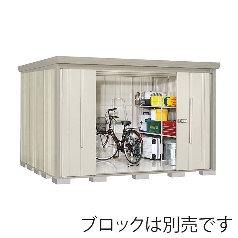 田窪工業所 中・大型物置 Mr.ストックマン ダンディ 多雪型 結露減少屋根 側面棚 ND-SZ3226YW ムーンホワイト 1台（ご注文単位1台）【直送品】