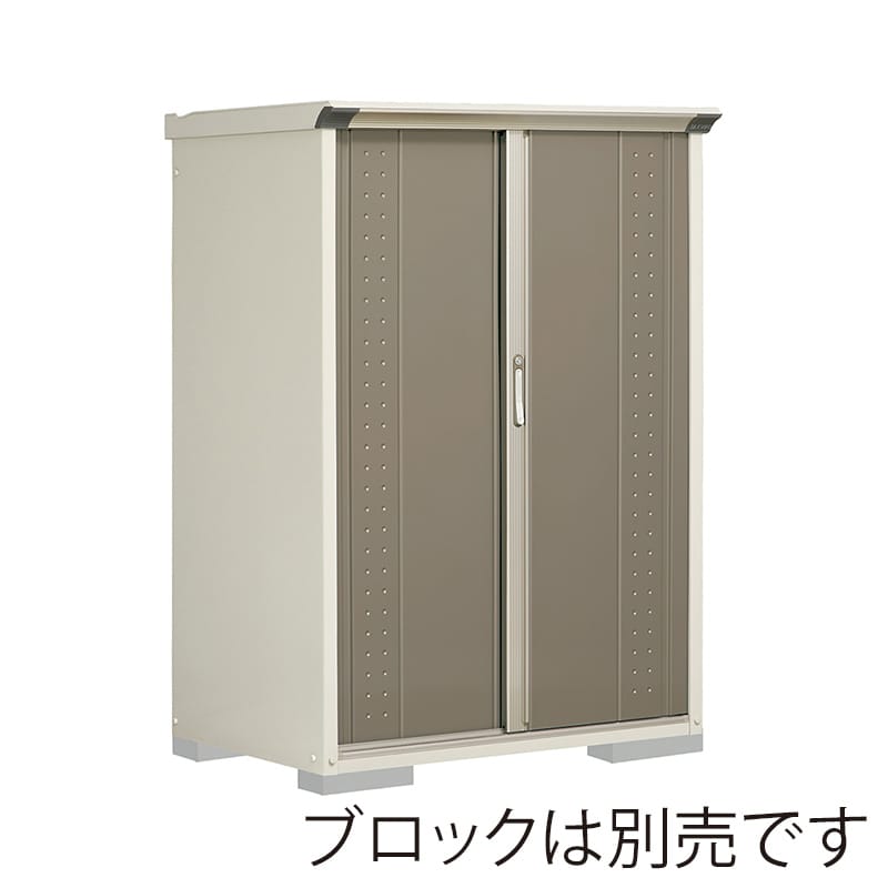 田窪工業所 小型物置 グランプレステージ ジャンプ 全面棚タイプ 本体ムーンホワイト GP-117BFCB カーボンブラウン 1台（ご注文単位1台）【直送品】