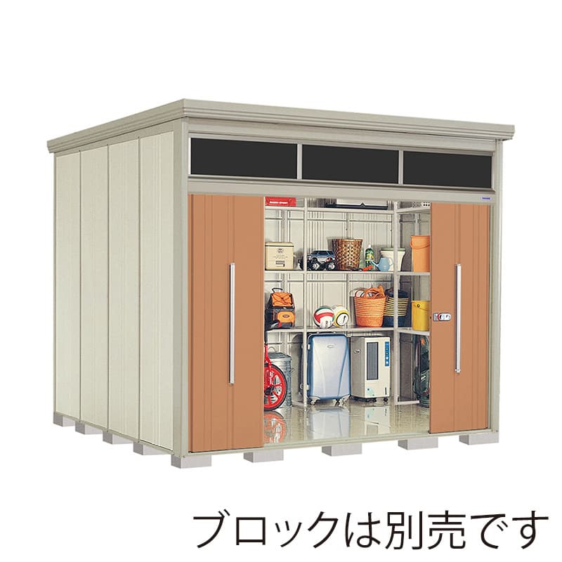 田窪工業所 中・大型物置 Mr.トールマン ブライト 多雪型 標準屋根 JNA-S2929T トロピカルオレンジ 1台（ご注文単位1台）【直送品】