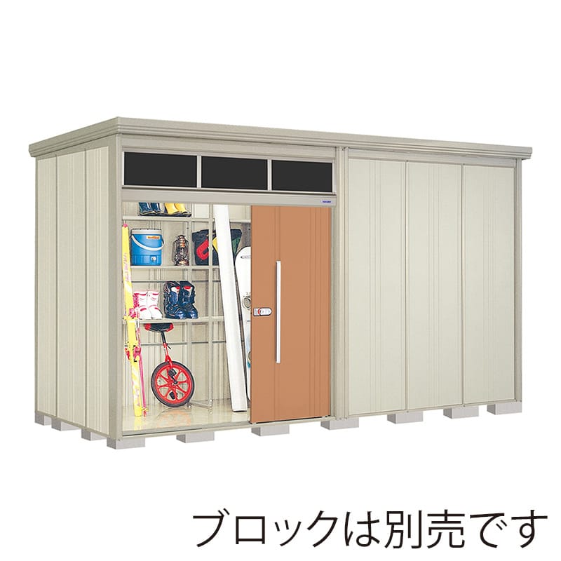 田窪工業所 中・大型物置 Mr.トールマン ブライト 一般型 標準屋根 JNA-4419T トロピカルオレンジ 1台（ご注文単位1台）【直送品】