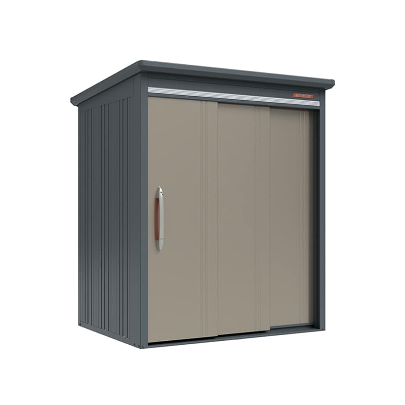 田窪工業所 中・大型物置 BELOS 豪雪型 結露減少屋根 背面棚 B-K1714AB アンバーゴールド 1台（ご注文単位1台）【直送品】