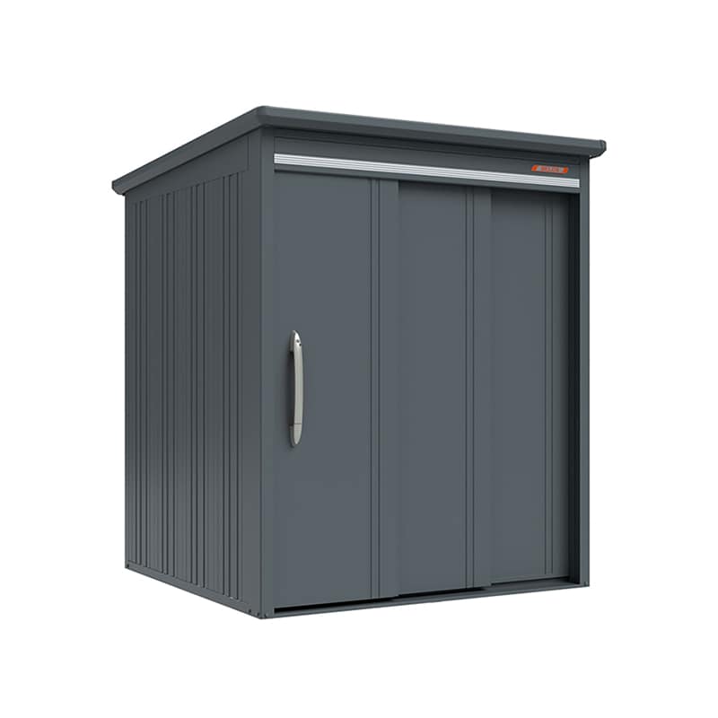 田窪工業所 中・大型物置 BELOS 豪雪型 結露減少屋根 側面棚 B-K1718YGR ブルイッシュグレー 1台（ご注文単位1台）【直送品】