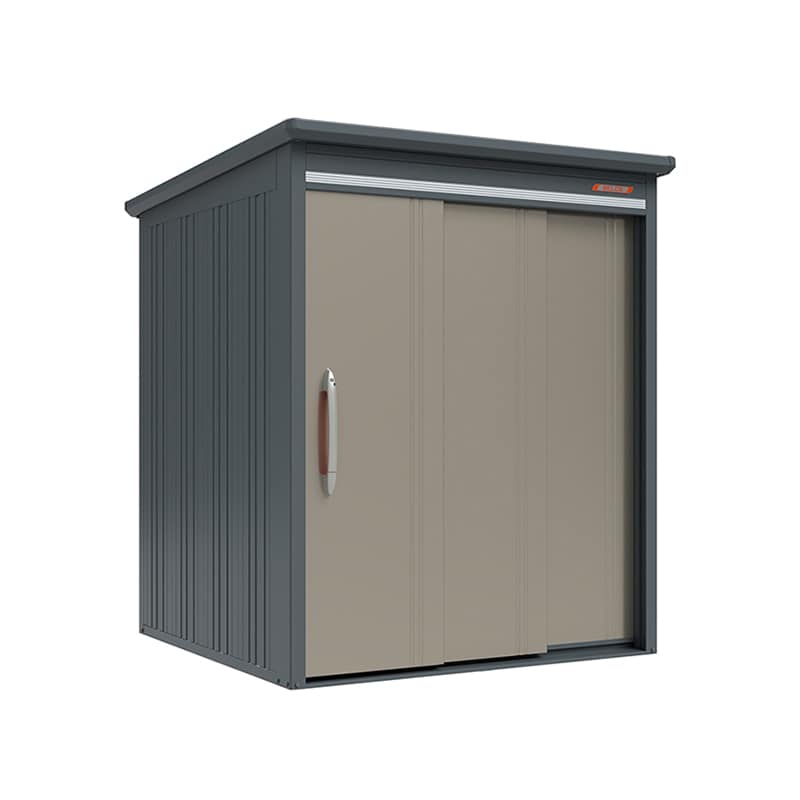 田窪工業所 中・大型物置 BELOS 豪雪型 標準屋根 側面棚 B-G1718YAB アンバーゴールド 1台（ご注文単位1台）【直送品】