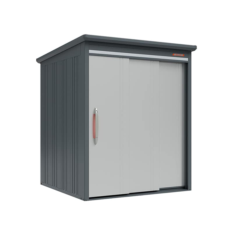 田窪工業所 中・大型物置 BELOS 豪雪型 標準屋根 背面棚 B-G1718LS ルミナスシルバー 1台（ご注文単位1台）【直送品】